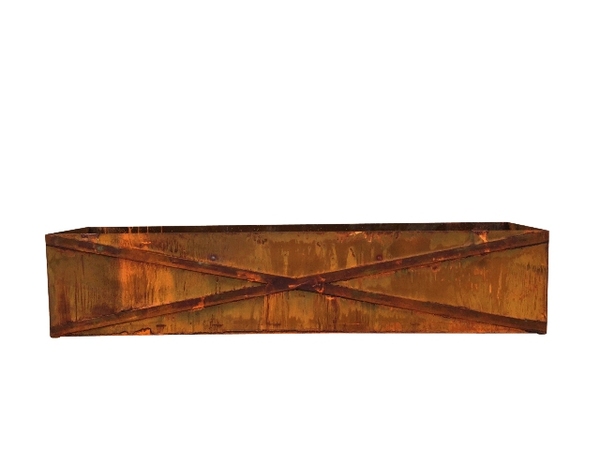 Rust - 2.4mt Planter Box